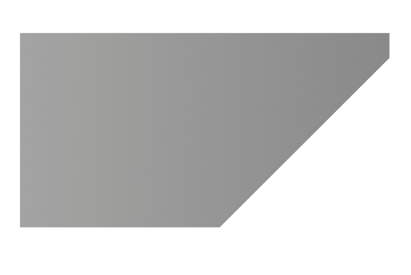1x2反向弧形砖右切带半凸点1 × 2 Inverted Curved Brick, Right Cut with Half Stud