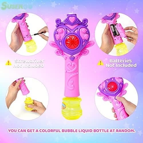 SUSENGO Electronic action toys Girlish Bubble Wand