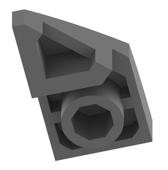 1x2反向弧形砖左切1 × 2 Inverted Curved Slope, Left Cut