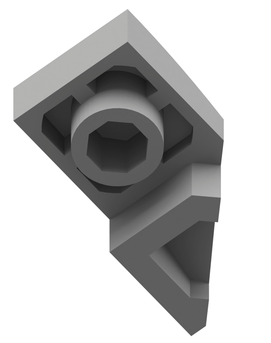 1x2反向弧形砖右切1 × 2 Inverted Curved Brick, Right Cut