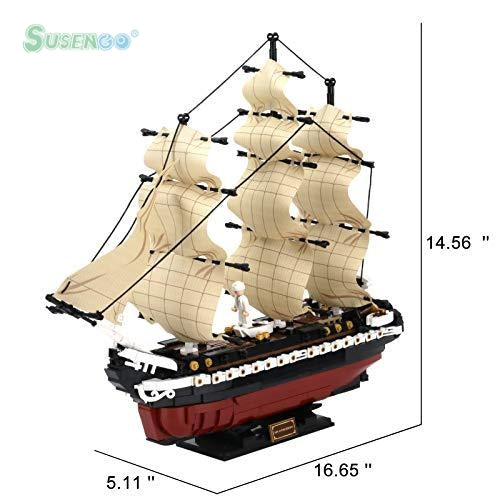 SuSenGo Building Bricks for Titanic 1021 Pieces Block Model Kit