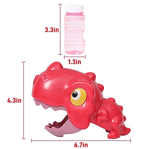 Red Dinosaur Bubble Wand