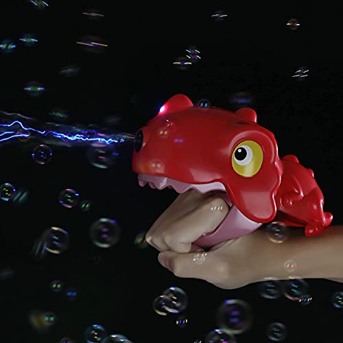 Red Dinosaur Bubble Wand