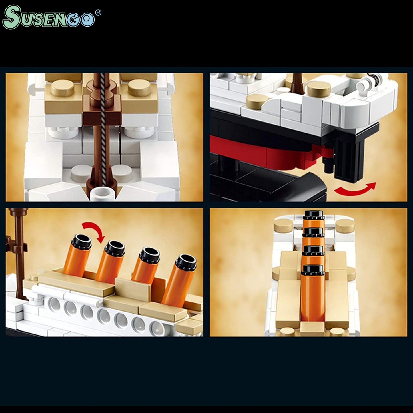 SUSENGO Toy building blocks capable of interconnection