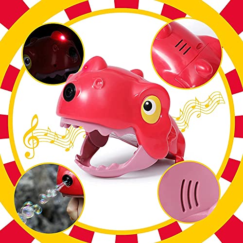 Red Dinosaur Bubble Wand