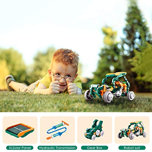 SUSENGO Solar Robots Creation Kit (11 in 1 Solar-Powered Robot STEM Toys)